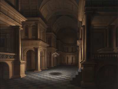 El Interior de una Iglesia, c.1640-45 de Anthonie Delorme